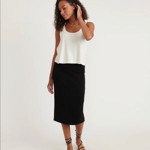 Marine Layer Lexi ribbed midi skirt